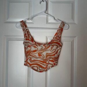 Forever 21 Corset Cropβ Top Size Small